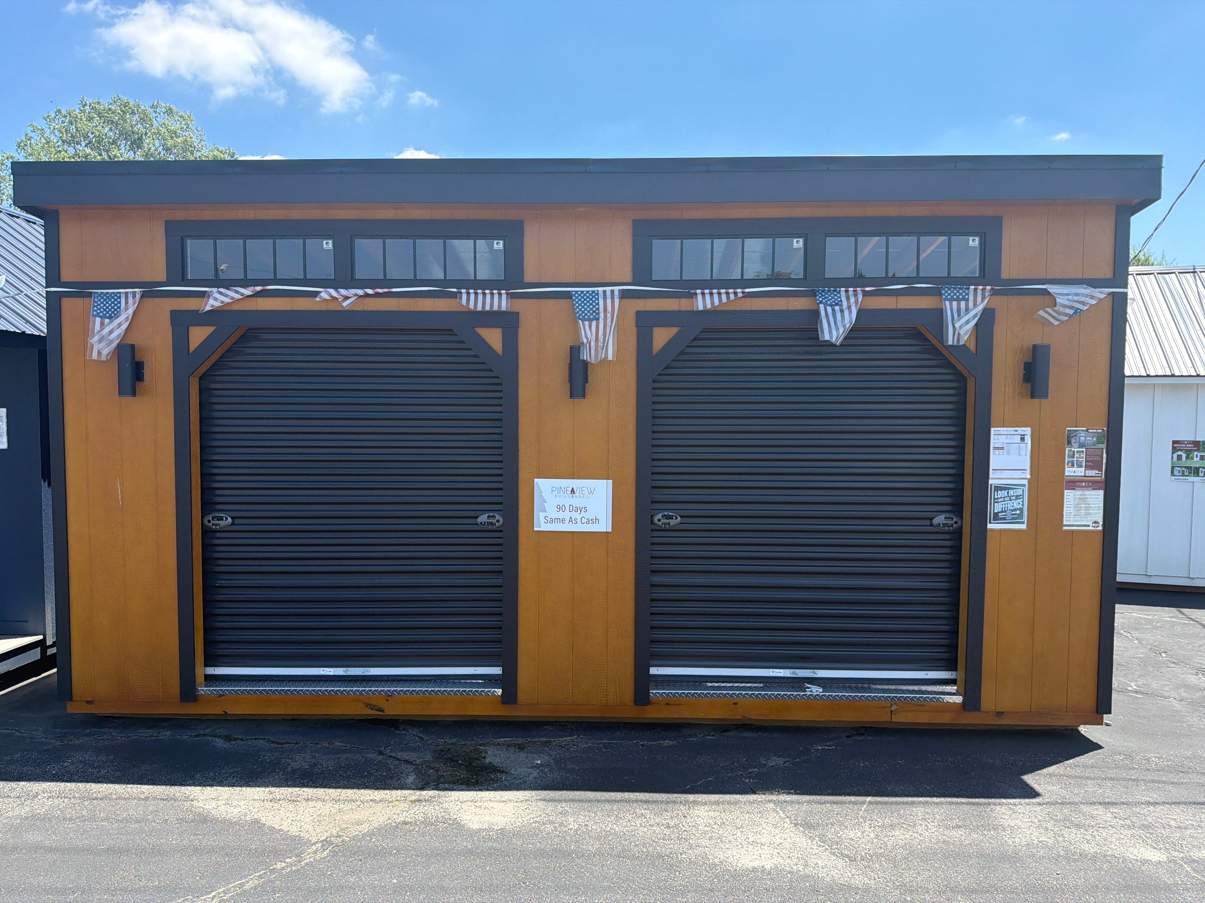 12×20 Modern Shed High Wall $10,109.90