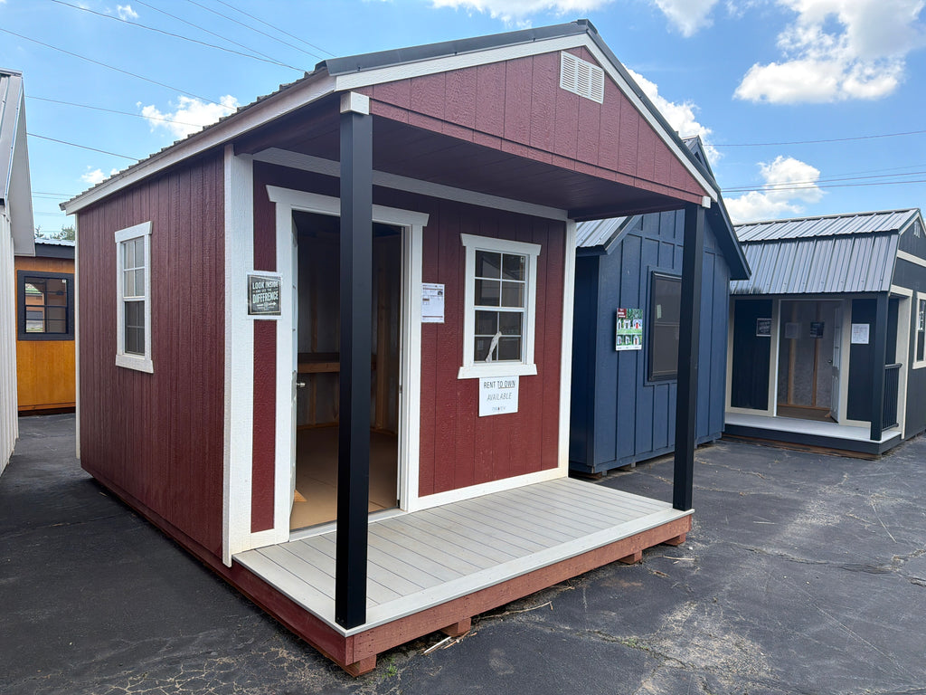 10×16 A-Frame High Wall with Porch $5,627