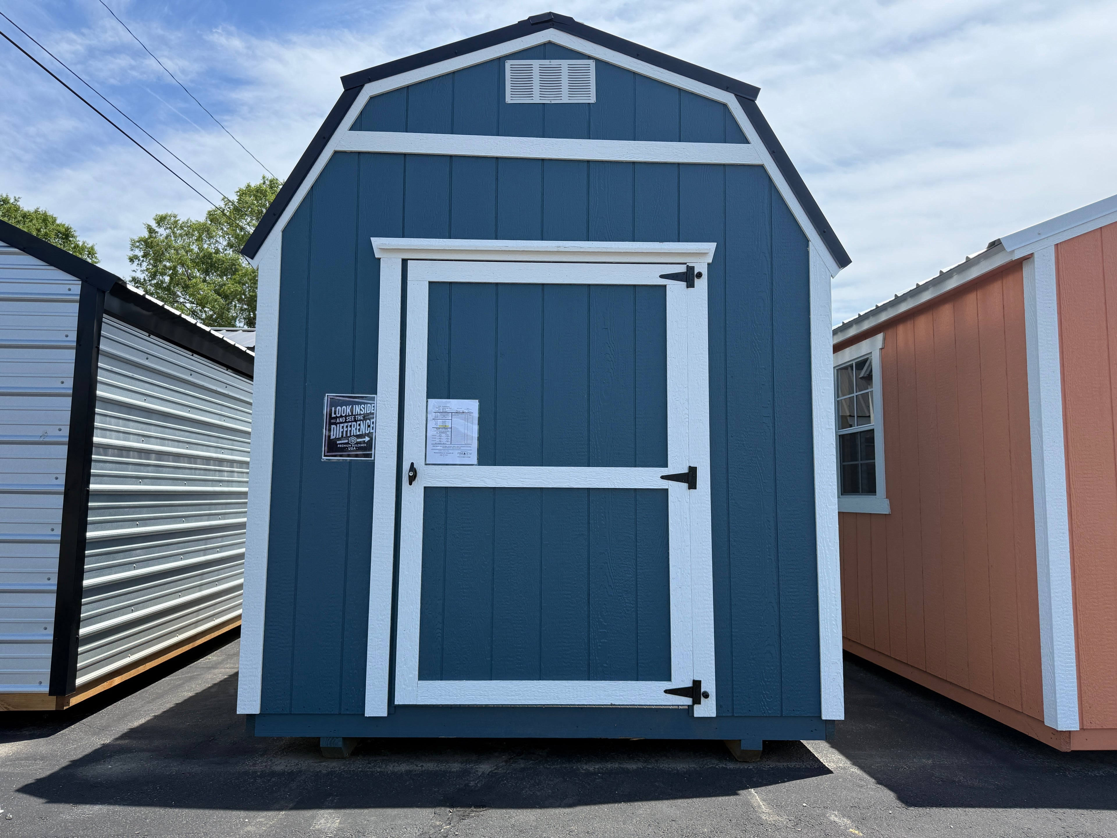 8 x 10 Lofted Low Wall Shed $3,831