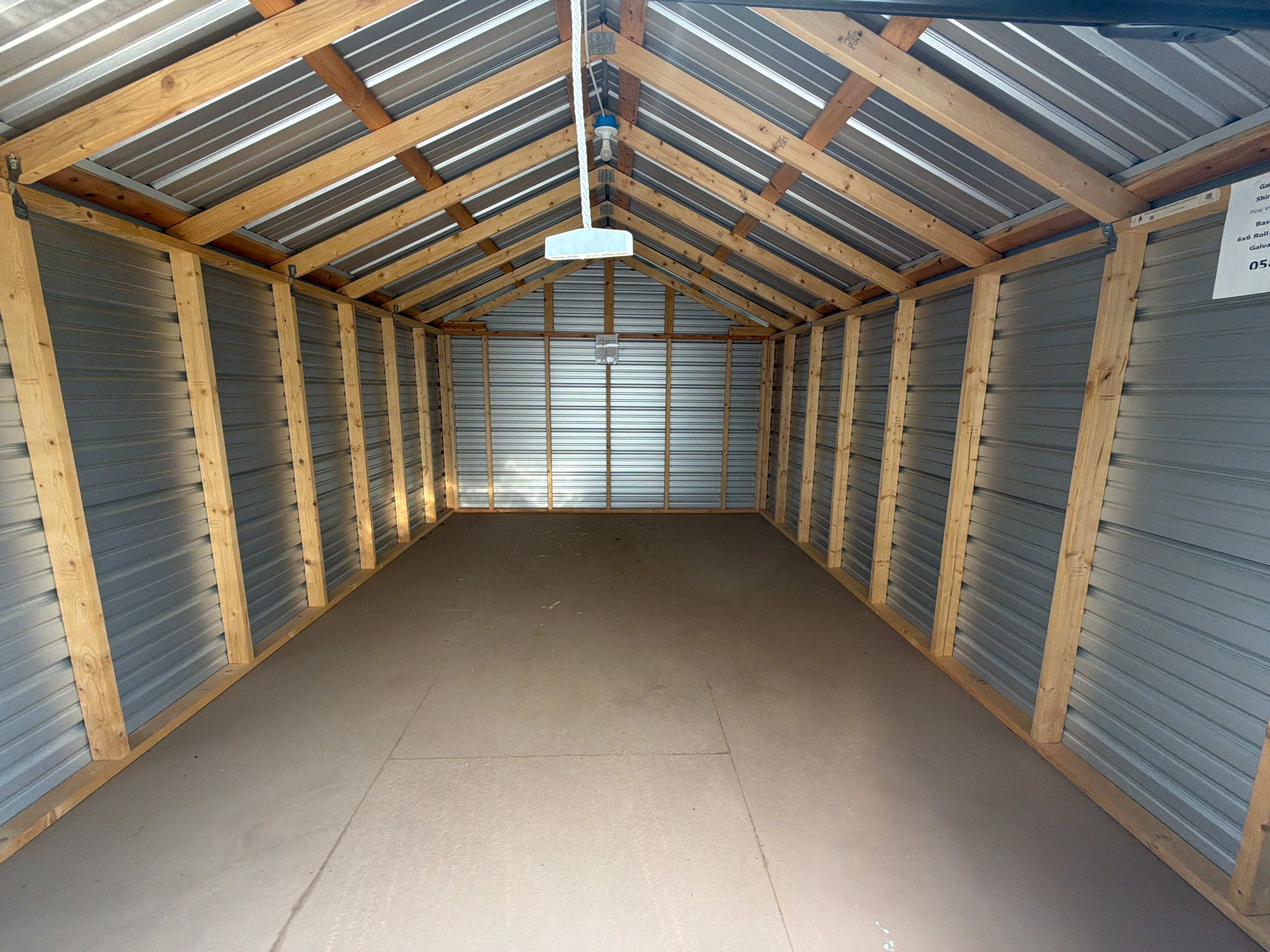 12×16 A-Frame Low Wall Value Metal $5,049.00