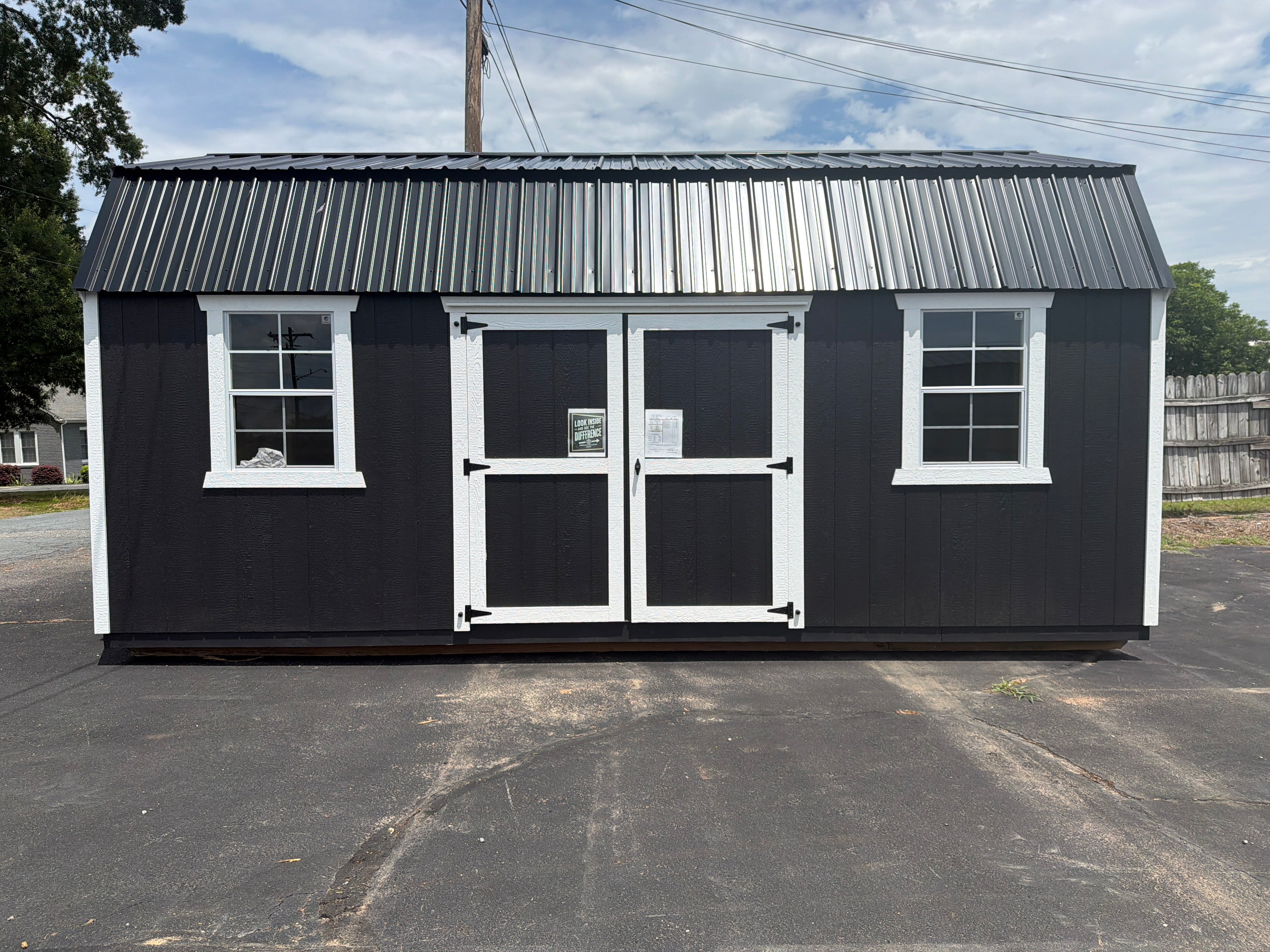 12×20 Lofted Low Wall $8,581.50