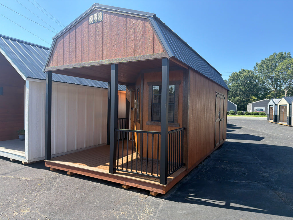 12×24 Lofted High Wall with Deluxe Porch $11,390