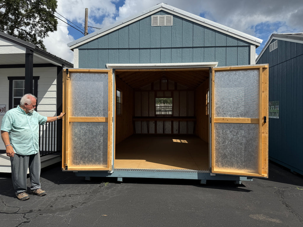 12 x 24 A Frame High Wall Shed
