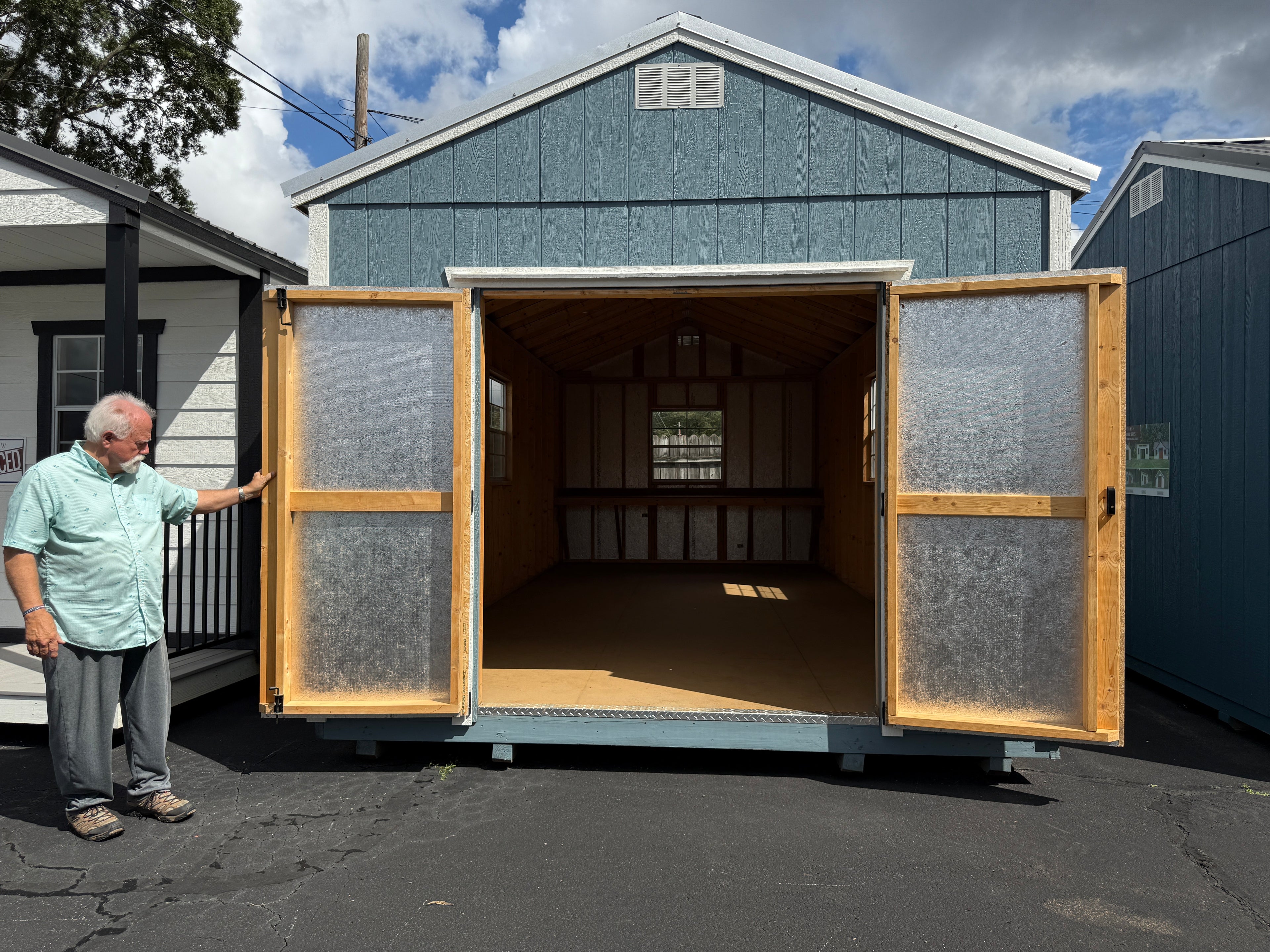 12 x 24 A Frame High Wall Shed
