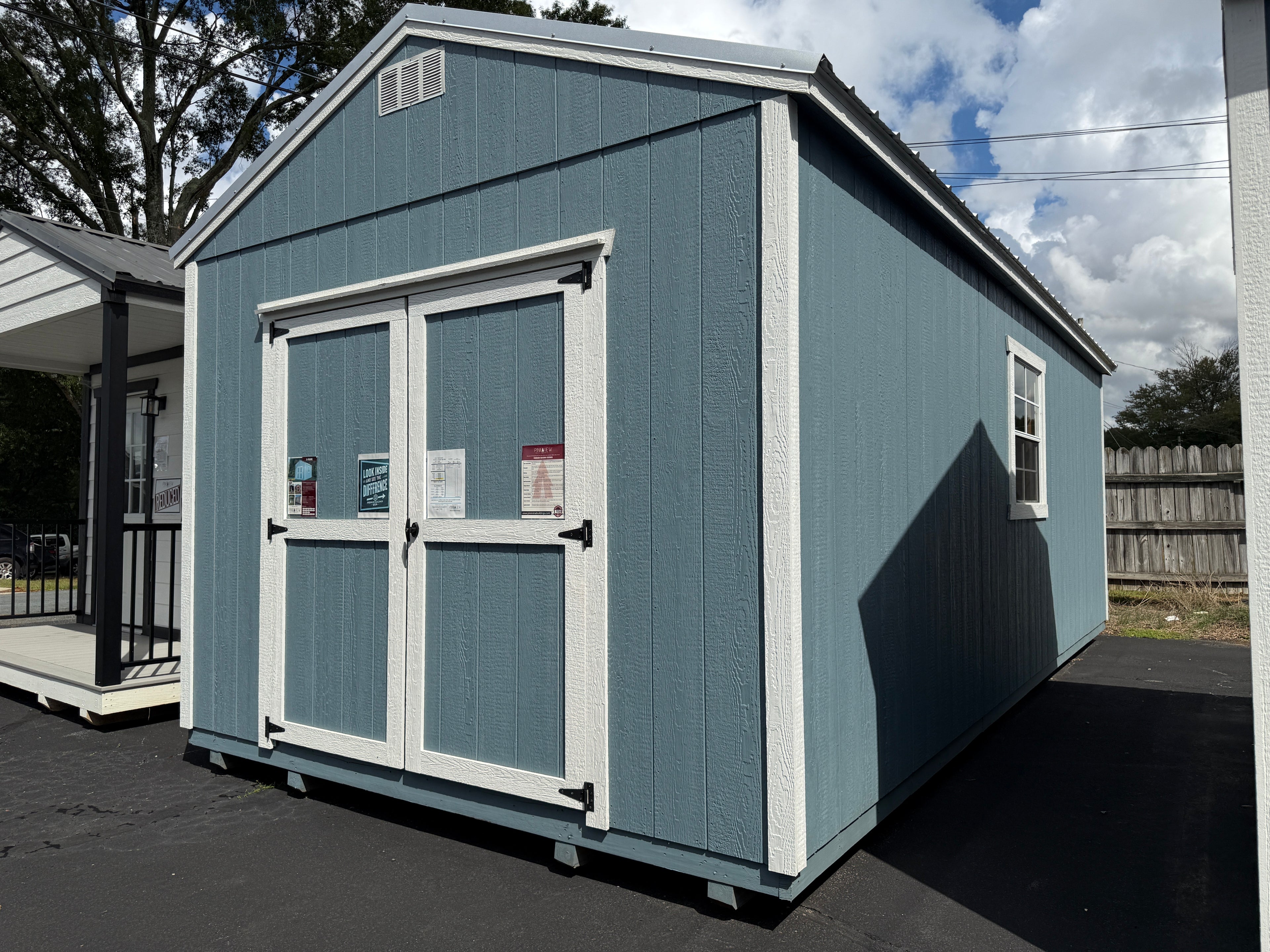 12 x 24 A Frame High Wall Shed