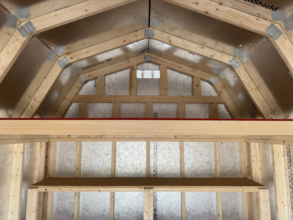 8 x 10 Lofted Low Wall Shed $3,831